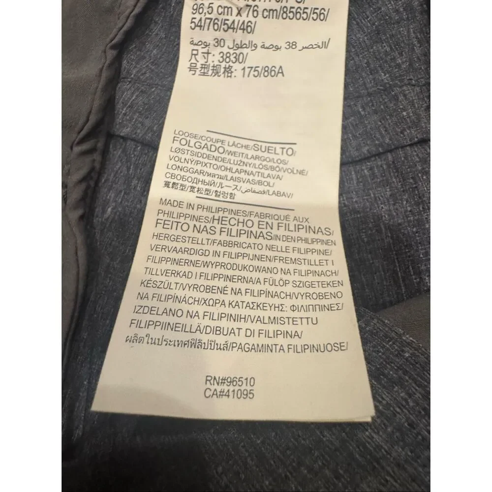 NWT Under Armour Men’s Golf Pants 38x30 Straight Fit Gray Performance Stretch MS